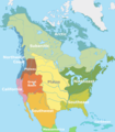 Image 19Areas of Indigenous peoples in North America at time of European colonization (from Indigenous peoples of the Americas)