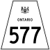Highway 577 marker