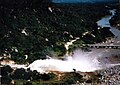 Spillway discharging