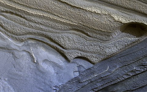 Water ice layers in Olympia Rupes at Climate of Mars, by NASA/JPL-Caltech/University of Arizona
