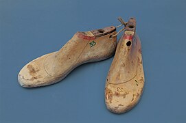 A pair of wooden lasts