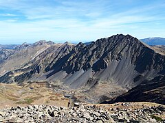 La tête de la vallée de la Grande Porteille, en dessous de Pic de la grande Porteille.