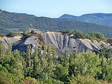 Marnes grises près de Rosans