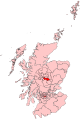 Map of the constituency in Scotland, from 2024