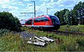 S-Bahn train to Rostock Seehafen Nord shortly before Rostock-Kassebohm S-Bahn station