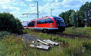 Class 642 EMU on the former line S3