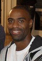 Der Weltmeister von 2007 Tyson Gay, USA, wurde Sechster