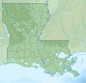 Map showing the location of Cat Island National Wildlife Refuge
