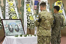 US and South Korean forces commemorate the occasion in 2019.