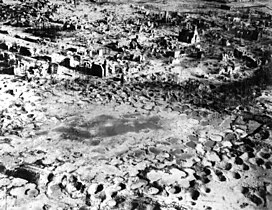 The city of Wesel in ruins after Allied bombardment, March 1945.