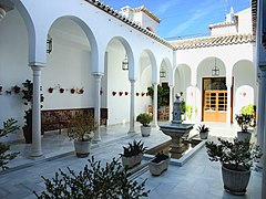 Patio reformado, en Zagrilla (Córdoba, España)