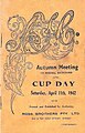 1942 Sydney Cup racebook front cover.