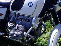 Sturzbügel an einer BMW R 75/6