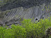 Detunata Goală, one of the two Detunatele columnar jointing formations of basalt