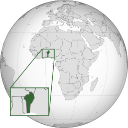 Localização de República do Benim