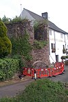 Tower to the south west of, and attached to, The Hanbury Arms