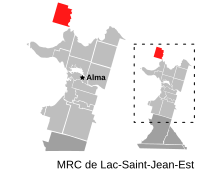 Location of Saint-Ludger-de-Milot