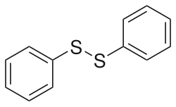 Strukturformel von Diphenyldisulfid