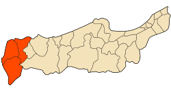 Location of Damous within Tipaza Province