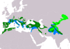 Aire de répartition du Bruant fou