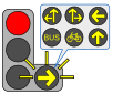 Figure 5 (les traits autour du feu signifient qu'il clignote).