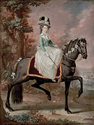 Dama on horseback (c. 1795), Museo de Arte de Ponce.