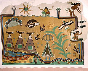 mural within the Painted Desert Inn, commissioned by Mary Jane Colter c. 1947–1948.
