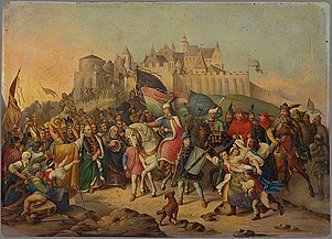 King Matthias' arrival in Buda (1846)