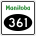 Provincial Road 361 marker