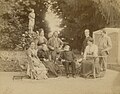 Group portrait of Giuseppe Verdi with various family and friends