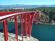 rebuilt bridge at Maslenica