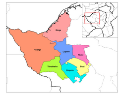 Lupane District in Matabeleland North