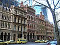 Image 17Victorian era buildings in Collins Street, Melbourne (from Culture of Australia)