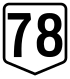 Route 78 shield