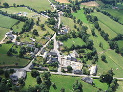 Photographie aérienne du village.