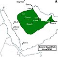 Map of the Second Saudi State