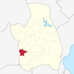 Map of Nueva Ecija with Zaragoza highlighted