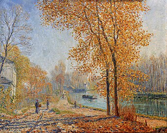 Les bords du Loing ; effet d'automne le matin à Moret, 1904 Francis Picabia.