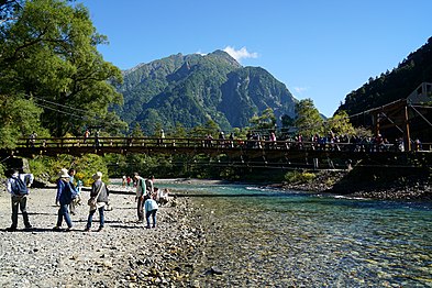 Kappa-silta Kamikōchin vuoristoalueella