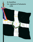 Drapeau de la 2e bataillon de 1793 à 1794