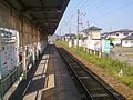 A view of the station platform.