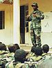 United States Army Sergeant 1st Class Cassius Williams instucts Senegalese soldiers on U.N. peacekeeping policies