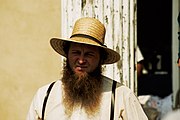 An Amish man with a Shenandoah beard.