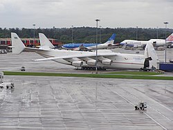 The Antonov-An225 at Manchester Airport in 2006