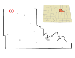 Location of Knox, North Dakota