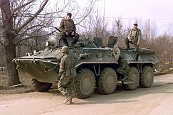 BTR-80 Rusia di Zvornic, Serbia