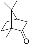 Structural formula of camphor