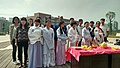 某大学内举行祭孔时，学生多着汉服