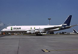 Douglas DC-8-55 F-BUOR en 1993 à Paris - Charles de Gaulle (Roissy) (CDG / LFPG)