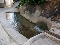 El Chorro, lavadero comunal de Barrado, (Cáceres, España).